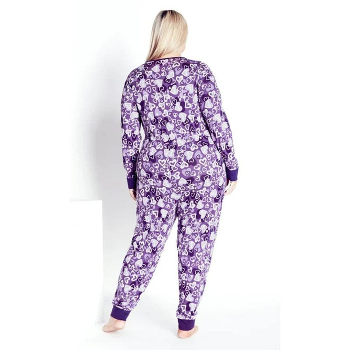 Avenue 22/24 / Multi Color Avenue Plus Size Union Suit Pajamas | Long Sleeves | Size 22/24 | Cozy Sleepwear