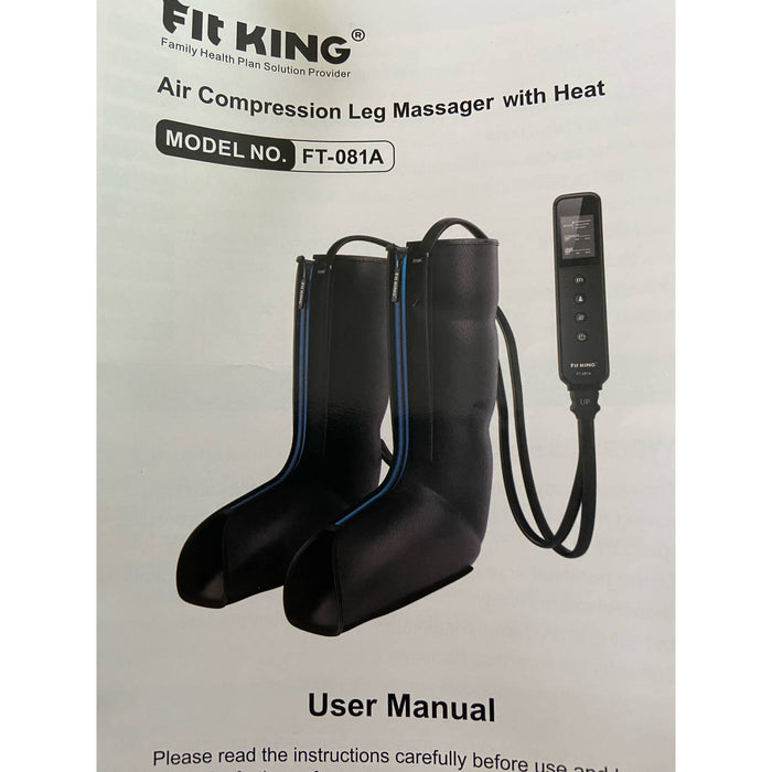 FIT KING Leg Massager With Heat Circulation Upgraded Full Leg/Foot Compression