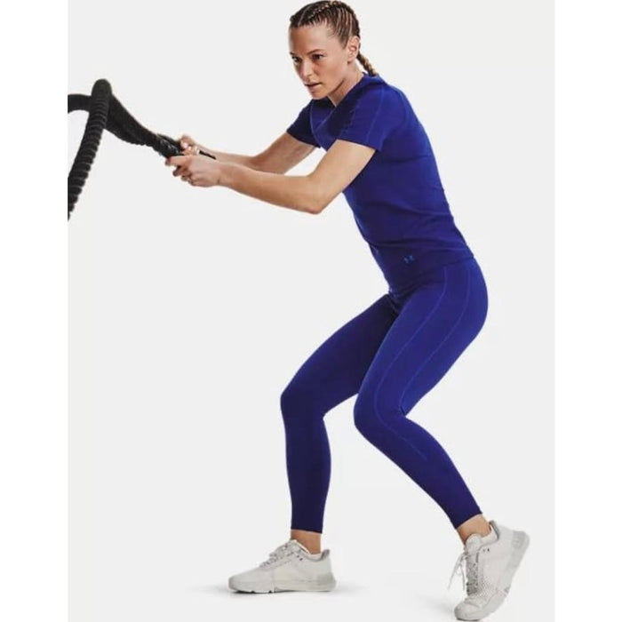 Women's UA Rush™ Seamless Ankle Leggings * Bauhaus Blue, Size Small wom810