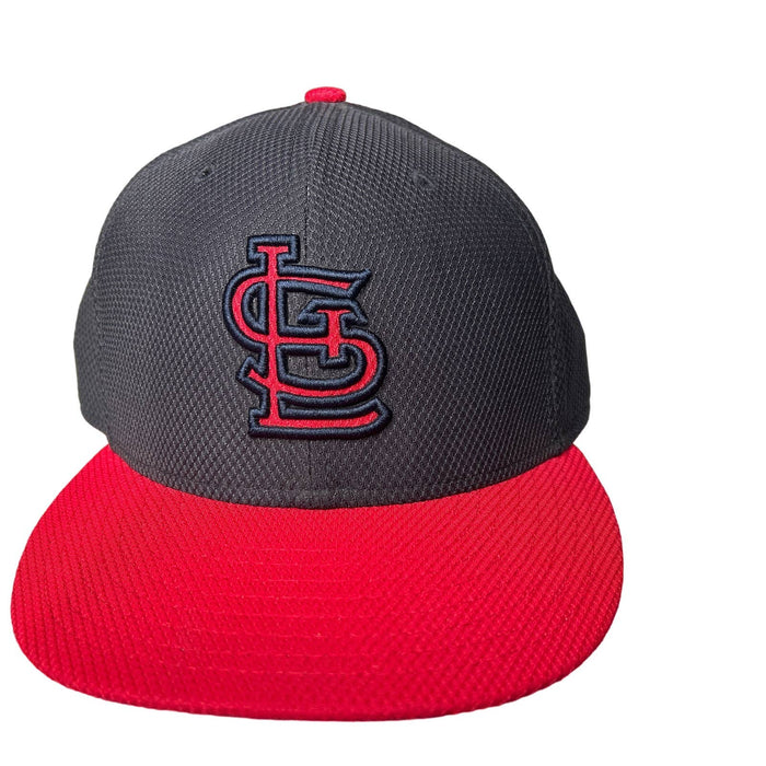 St Louis Cardinals 2013 Post Season Hat Cap Game Patch Fitted New Era Vintage 7 1/8