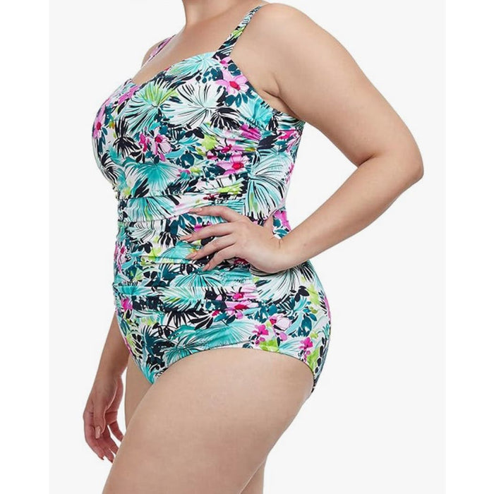 Profile by Gottex Beautiful Day Full Figure One Piece  Sz 20W Swimwear* W1314