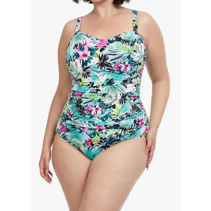 Profile by Gottex Beautiful Day Full Figure One Piece  Sz 20W Swimwear* W1314