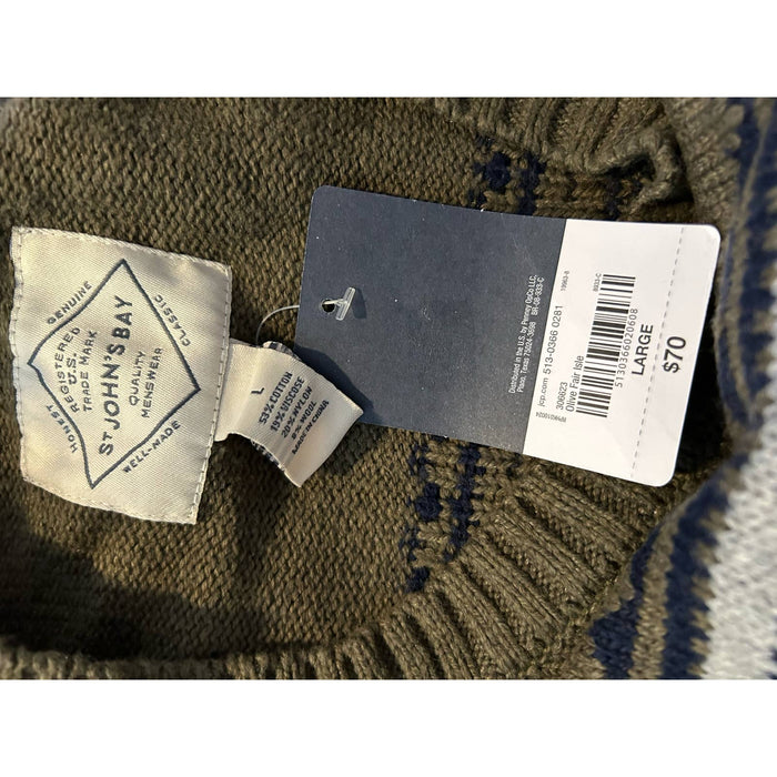 St John’s Bag Vintage Inspired Grandpa Sweater SZ Large  menss704