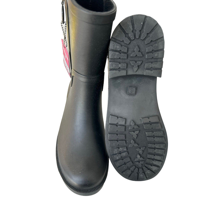 Skechers Women's Arch Fit Rain Boot – Waterproof Comfort SZ 6 Womens Shoes