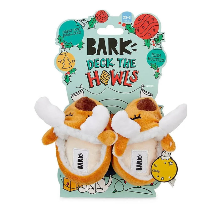 BARK Two-Piece Rein Booties Dog Squeakers Toy - Stylish Entertaining Canine Fun