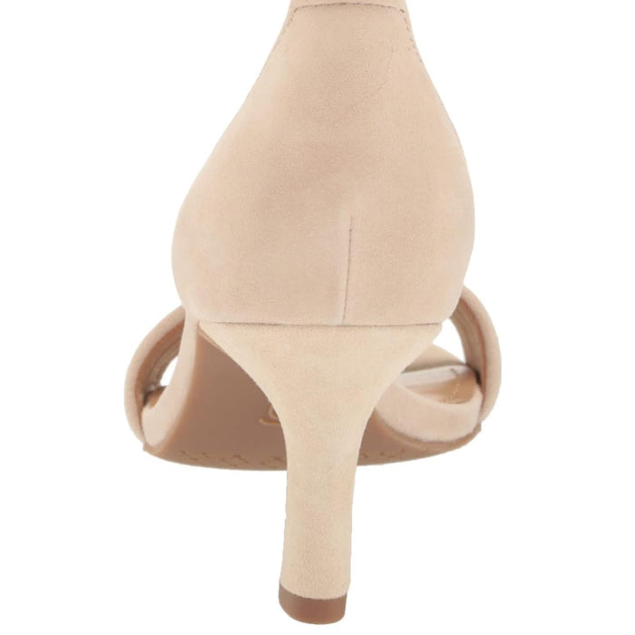 Elevate Your Denim: NYDJ Ankle Strap Pump in Sand Suede sz 9 womens shoes