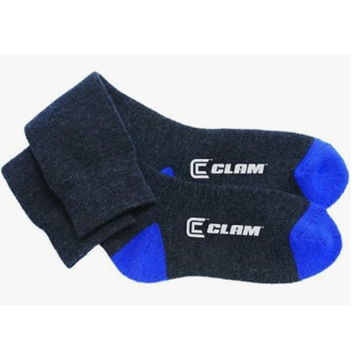 "ICE ARMOR Clam Base Layer Socks, 1 Pair, Gray, Medium-Large Outdoor Gear"