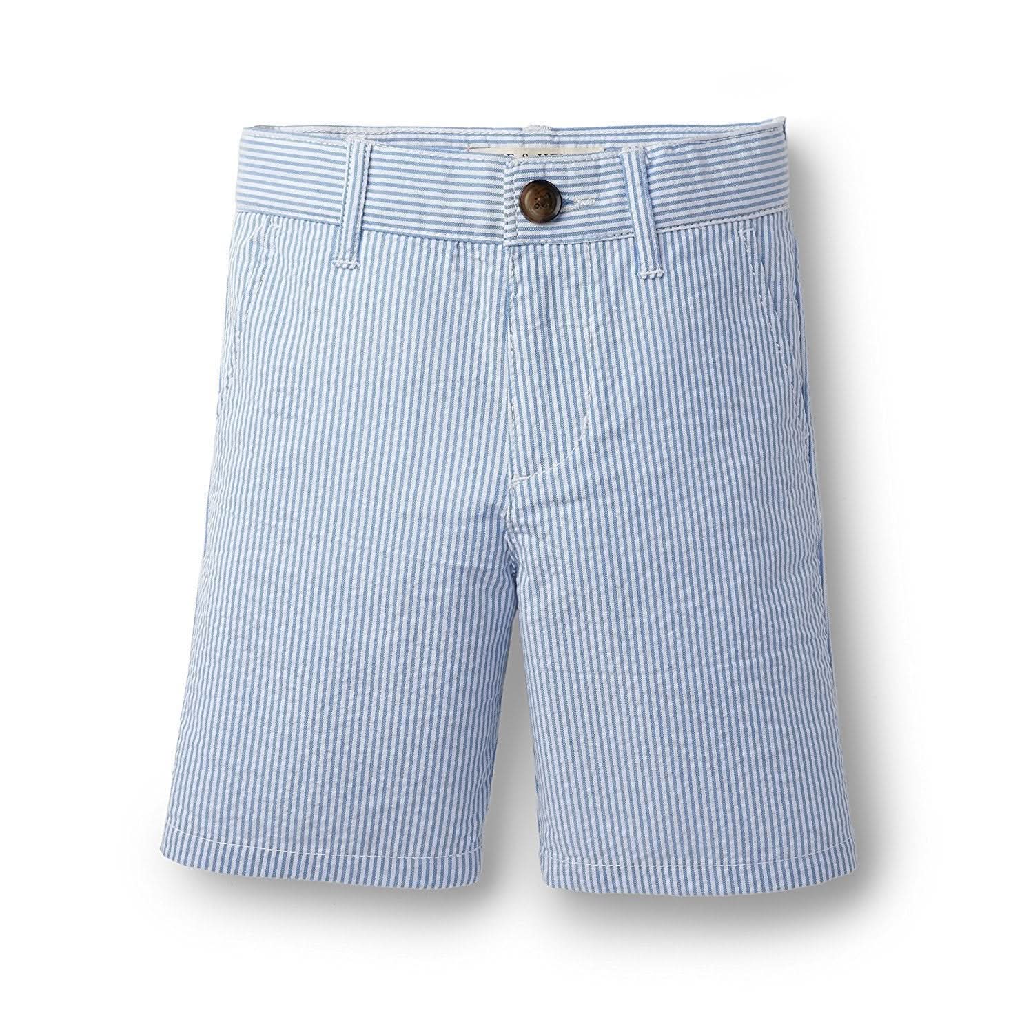 Baby Boys Seersucker Shorts – Organic Cotton Summer Classic - Triniskies