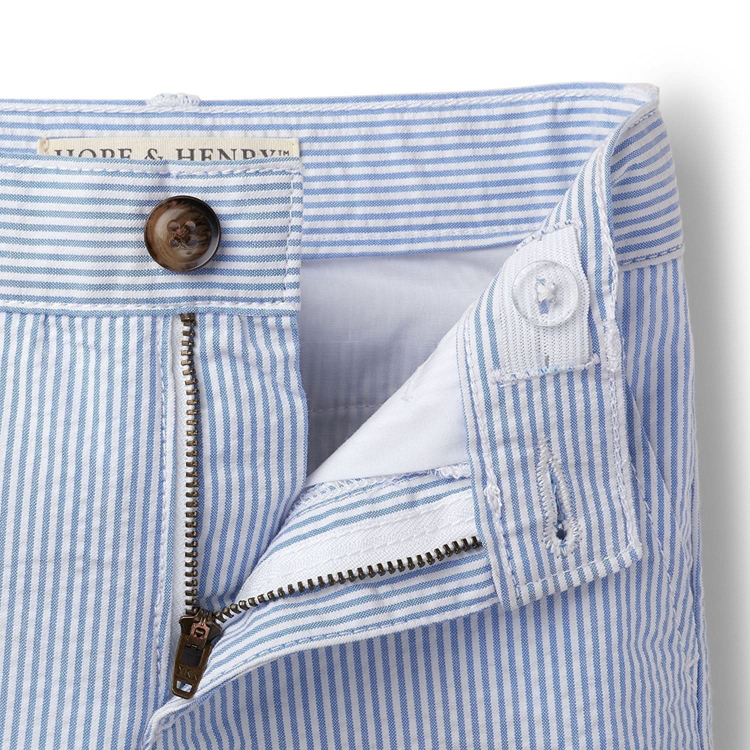 Baby Boys Seersucker Shorts – Organic Cotton Summer Classic - Triniskies