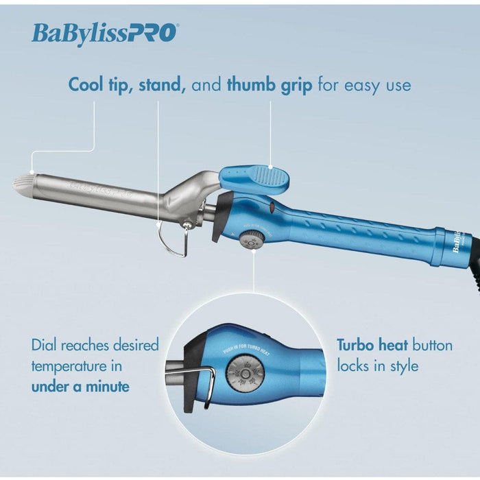 BaByliss BaBylissPRO 1 1/2" Nano Titanium Spring Curling Iron Loose Waves & Textured Curl