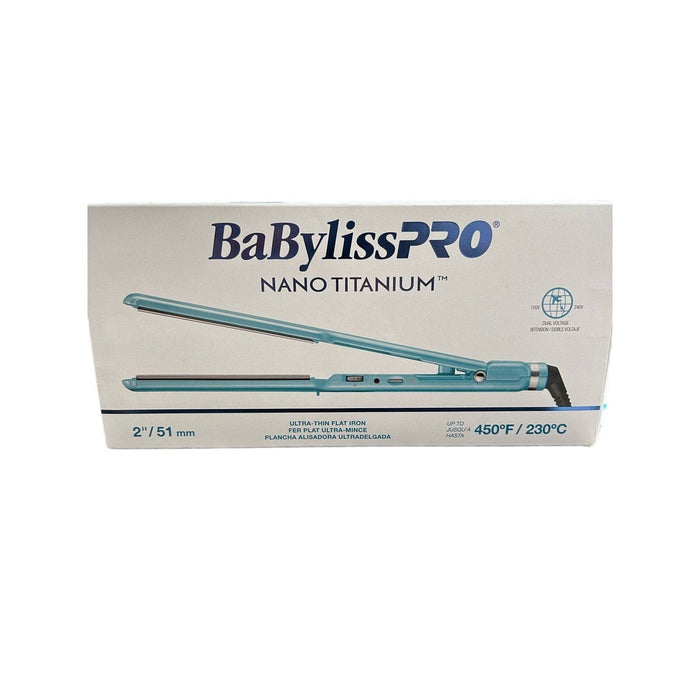 BaByliss BaBylissPRO 2” Nano Titanium Ultra-Thin Hair Straightener Professional Flat Iron