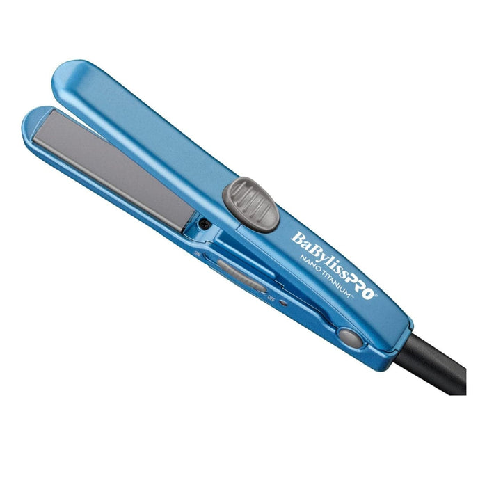 BaByliss BaBylissPRO Nano Titanium Mini Flat Iron Hair Straightener, 0.5" Hair Iron