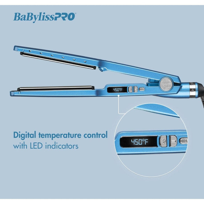 BaByliss Beauty BaBylissPRO 1 1/4" Nano Titanium Ionic Flat Iron Professional Hair Straightener