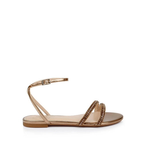 Badgley Mischka 5.5 / Bronze / Leather "Rozlyn: Jewel Badgley Mischka Women's Sandals, Size 5.5, Bronze". MSRP 109