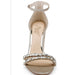 Badgley Mishka 5.5 / Champagne "Badgley Mischka Women's ALIA Heeled Sandal, Champagne, Size 5.5"