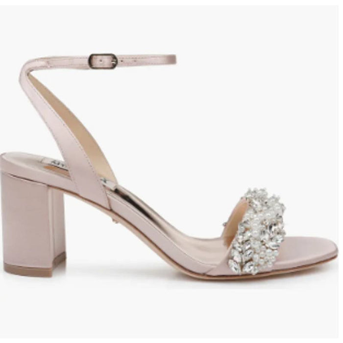 Badgley Mishka 6 / Blush Badgley Mischka Women's Clara Heeled Sandal, Blush, Size 6