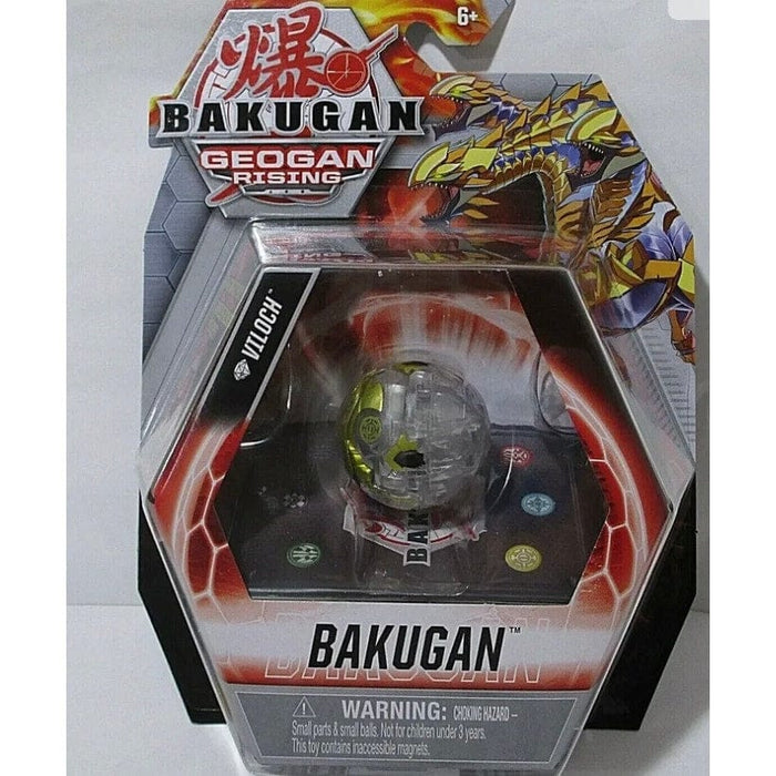 Bakugan Excellent (EX) Bakugan Geogan Rising Diamond Viloch Clear Chase Gate Card Collector Toy