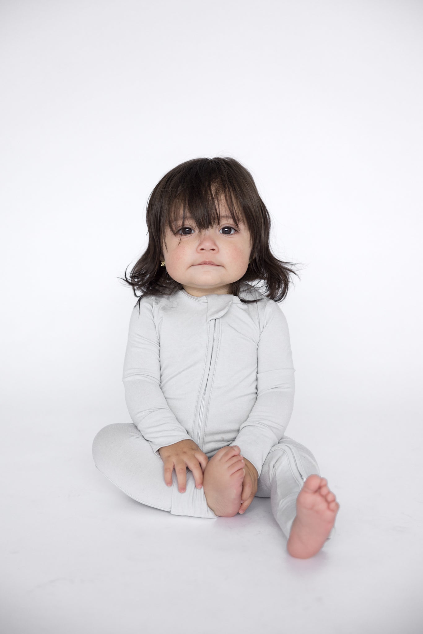 Bamboo Convertible Zip Footie – Infant & Toddler Pajamas with Fold - Over Feet - Triniskies