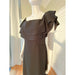 Banana Republic Black / 6 Banana Republic Off-The-Shoulder Ruffle Dress Size 6 MSRP $120 WD12