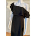 Banana Republic Black / 6 Banana Republic Off-The-Shoulder Ruffle Dress Size 6 MSRP $120 WD12