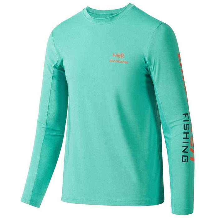 Bassdash s / green Bassdash Youth UPF 50+ Long Sleeve Fishing Shirt - Size S * ks326