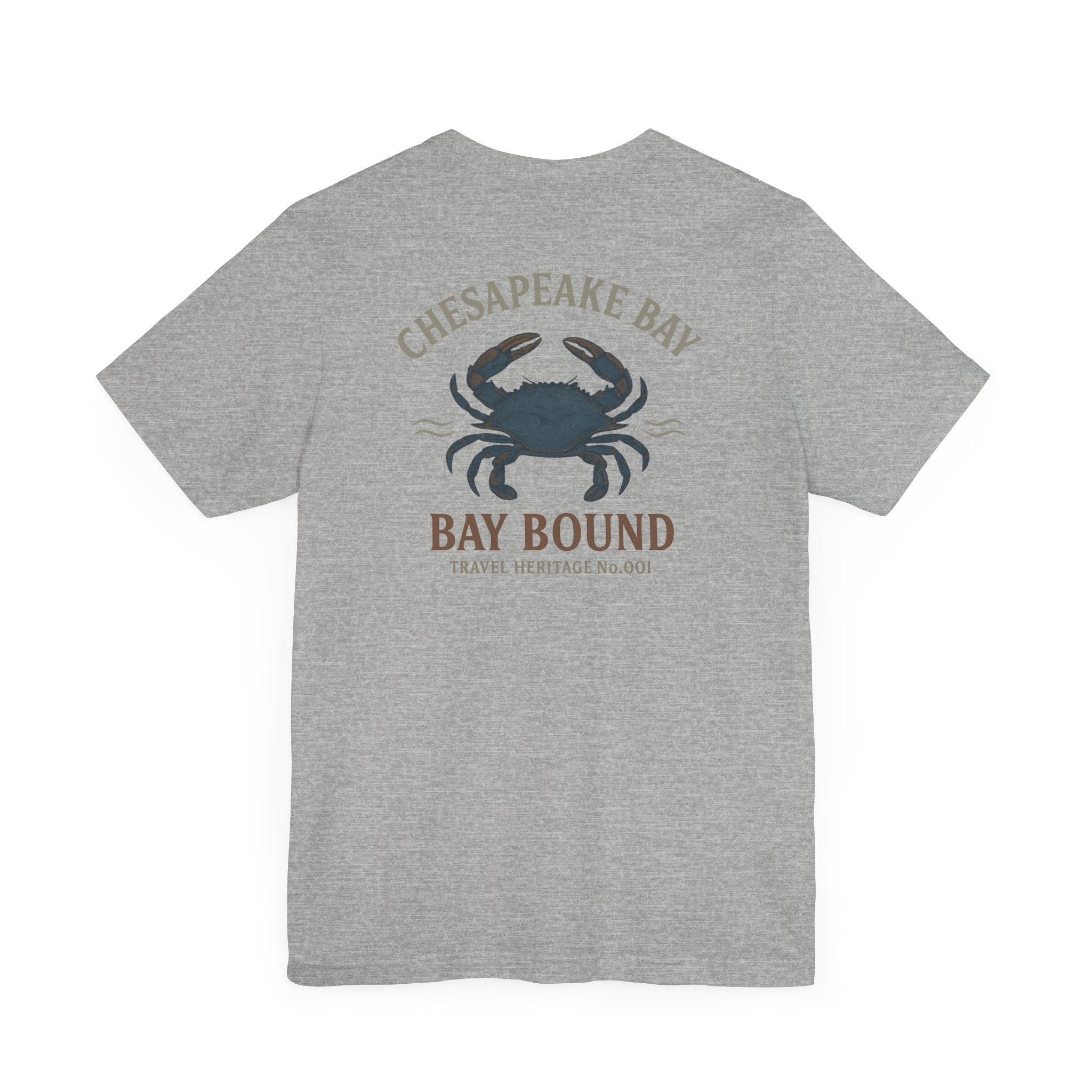 Bay Bound Crab Tee Chesapeake Bay Shirt Blue Crab Graphic T-Shirt Trini Skies - Triniskies