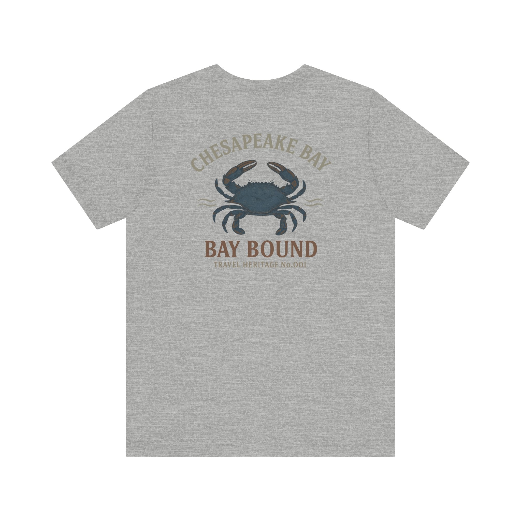 Bay Bound Crab Tee Chesapeake Bay Shirt Blue Crab Graphic T-Shirt Trini Skies - Triniskies