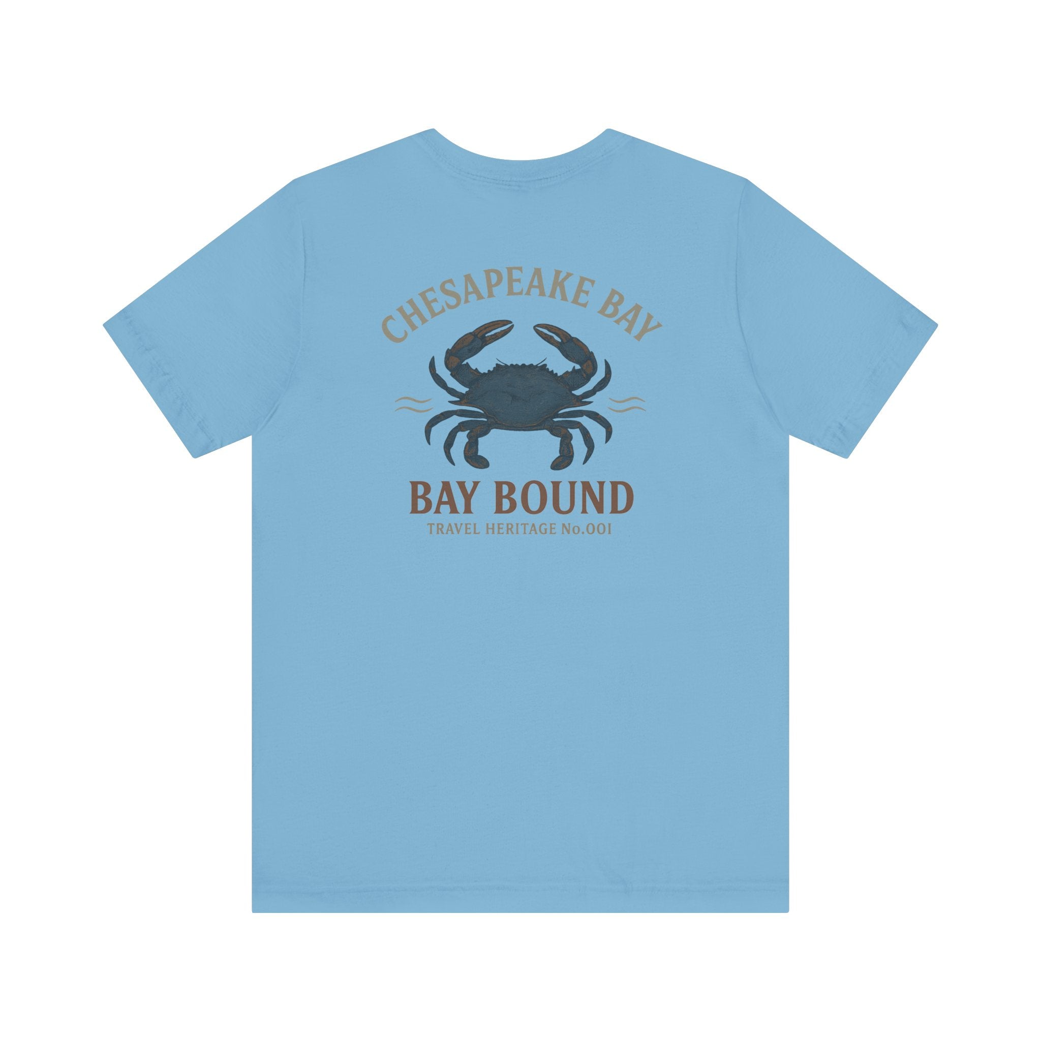 Bay Bound Crab Tee Chesapeake Bay Shirt Blue Crab Graphic T-Shirt Trini Skies - Triniskies