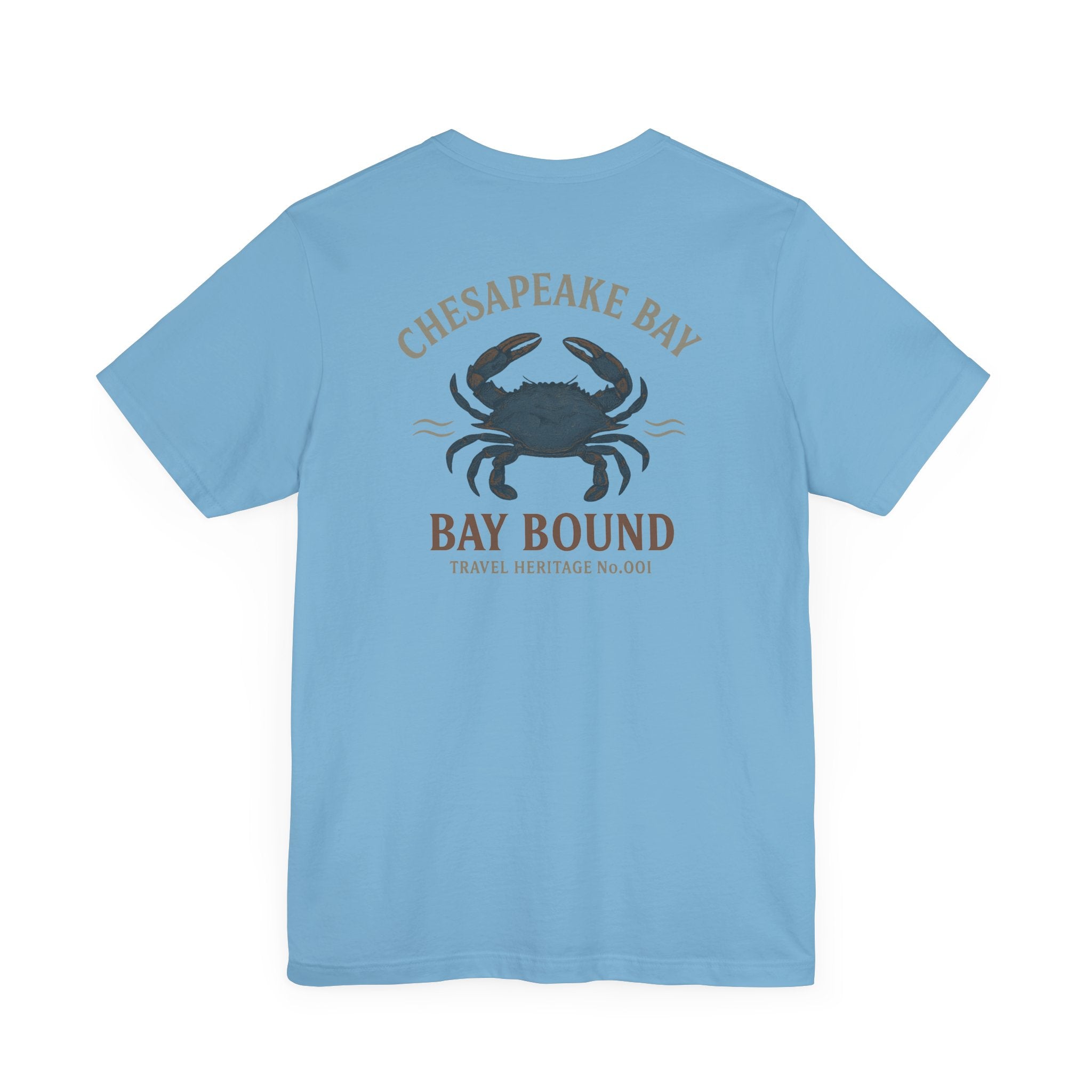 Bay Bound Crab Tee Chesapeake Bay Shirt Blue Crab Graphic T-Shirt Trini Skies - Triniskies