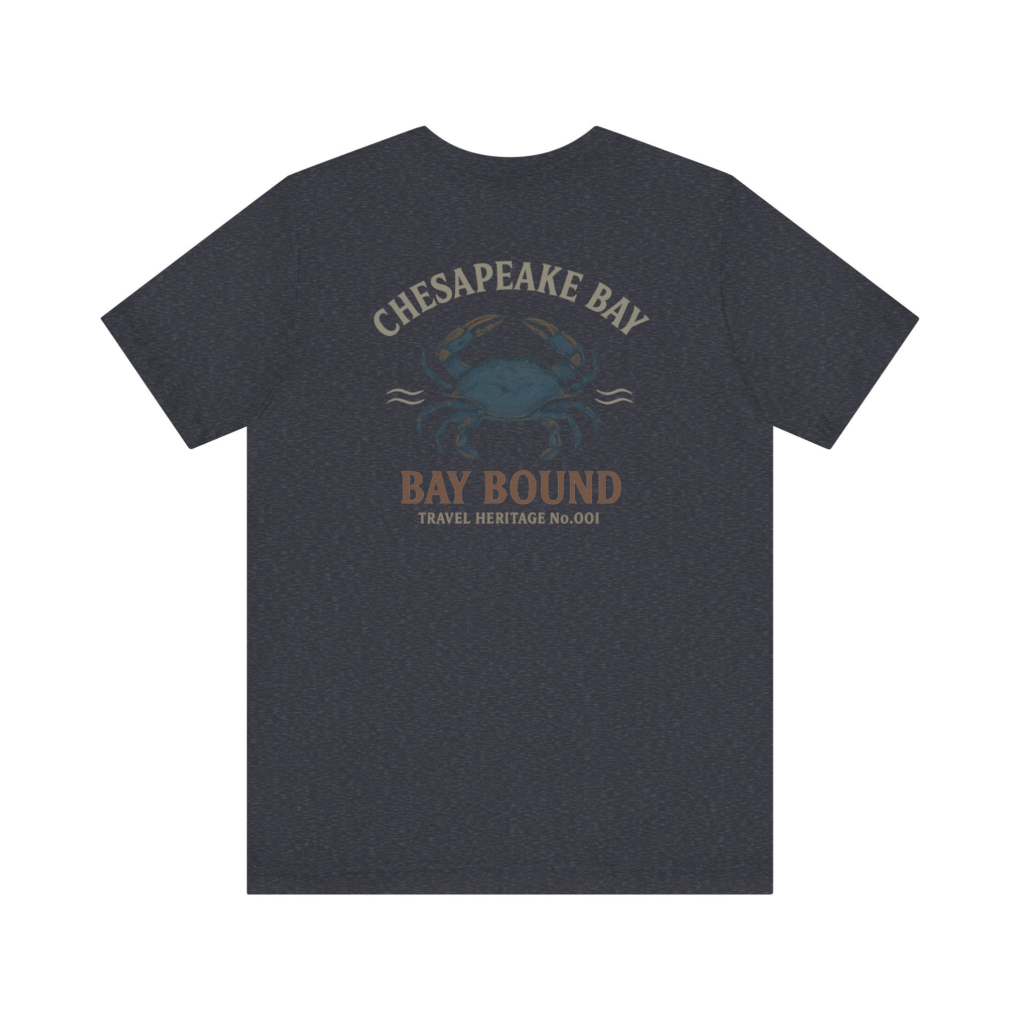 Bay Bound Crab Tee Chesapeake Bay Shirt Blue Crab Graphic T-Shirt Trini Skies - Triniskies