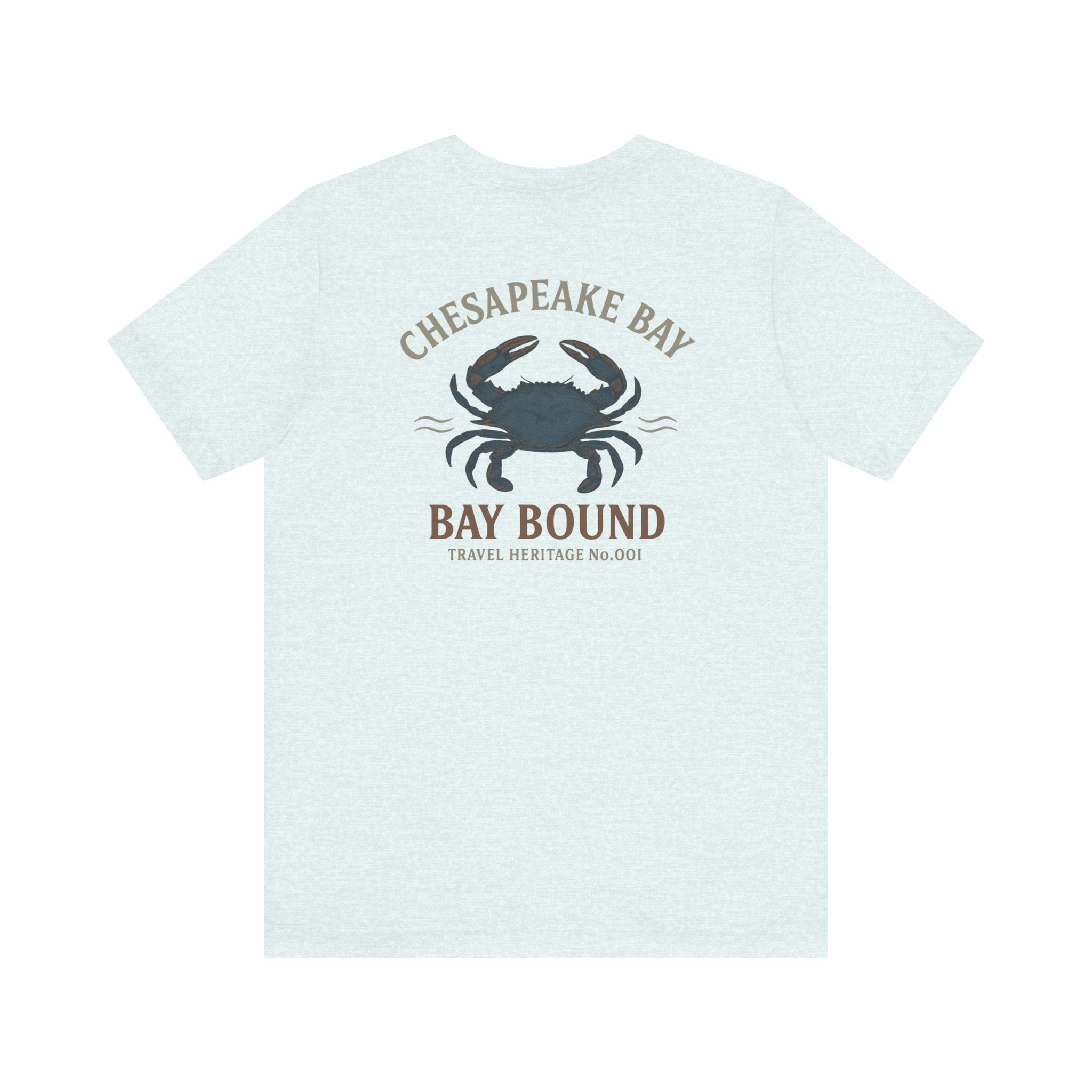 Bay Bound Crab Tee Chesapeake Bay Shirt Blue Crab Graphic T-Shirt Trini Skies - Triniskies