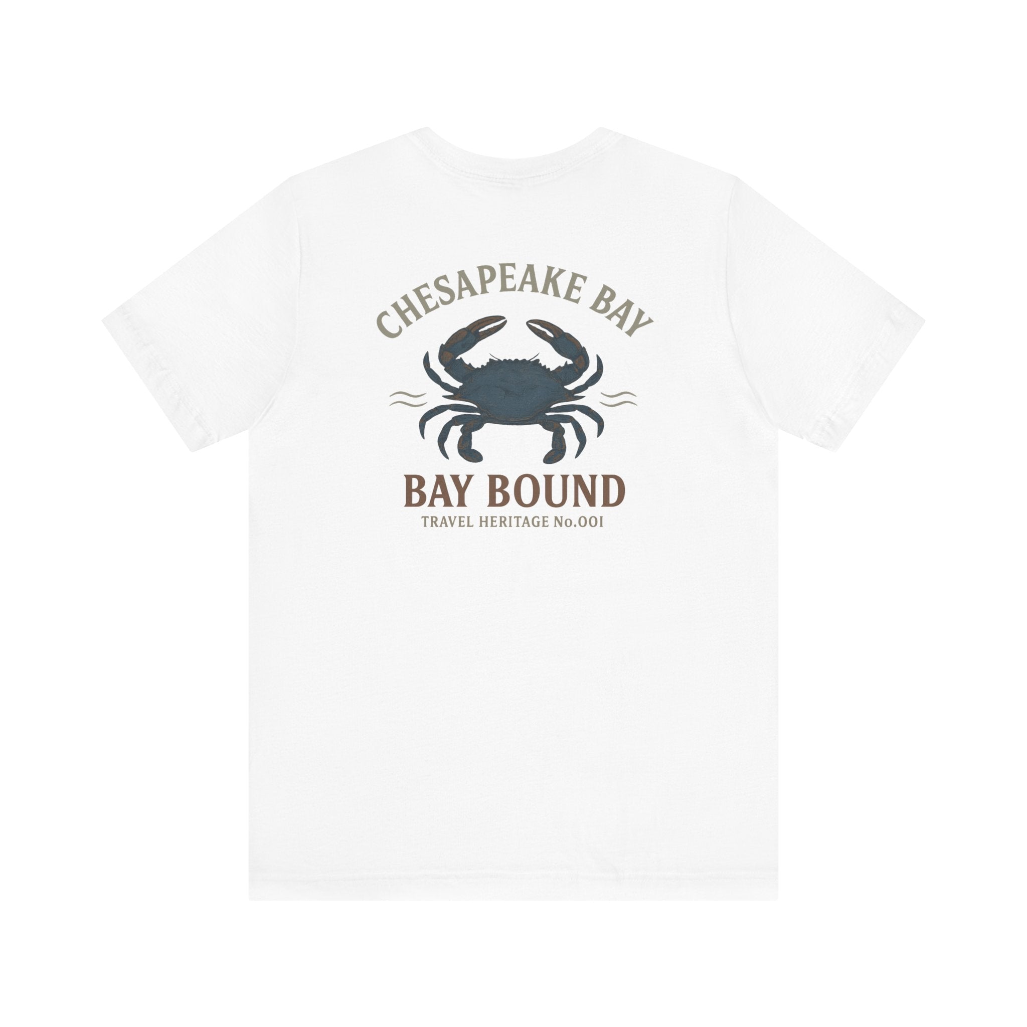 Bay Bound Crab Tee Chesapeake Bay Shirt Blue Crab Graphic T-Shirt Trini Skies - Triniskies