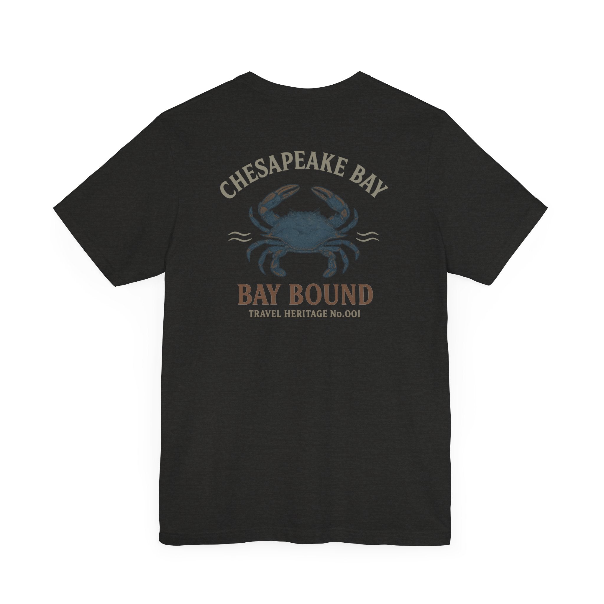 Bay Bound Crab Tee Chesapeake Bay Shirt Blue Crab Graphic T-Shirt Trini Skies - Triniskies