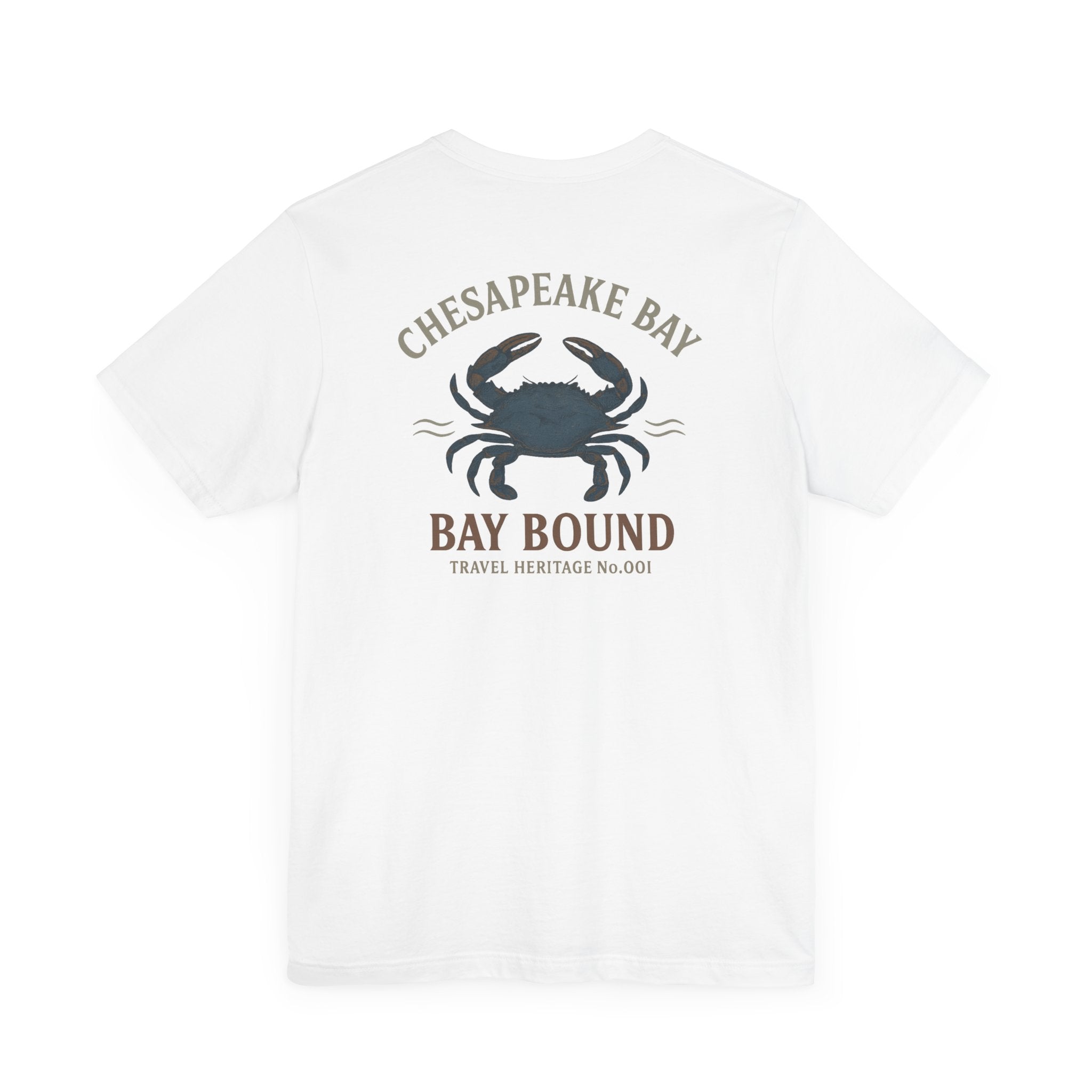 Bay Bound Crab Tee Chesapeake Bay Shirt Blue Crab Graphic T-Shirt Trini Skies - Triniskies