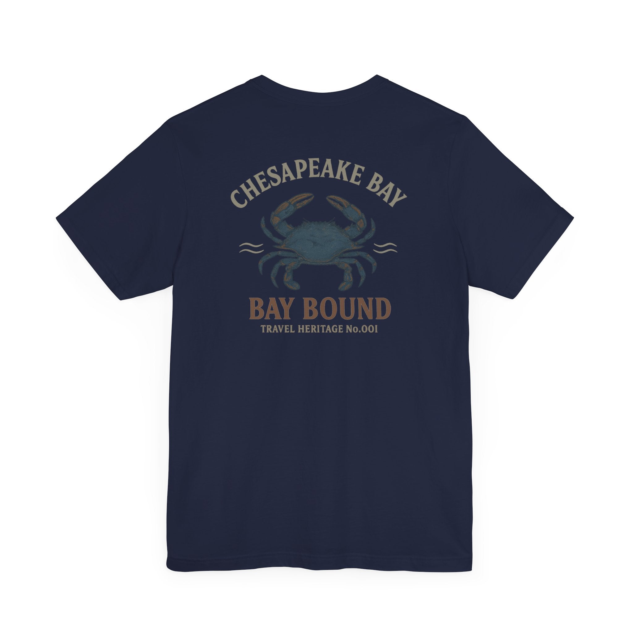 Bay Bound Crab Tee Chesapeake Bay Shirt Blue Crab Graphic T-Shirt Trini Skies - Triniskies
