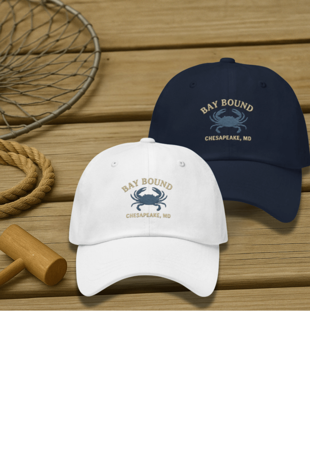 Bay Bound – Shoreline Edition Chesapeake MD Crabbing Fishing Hat Trini Skies Supply Co. - Triniskies