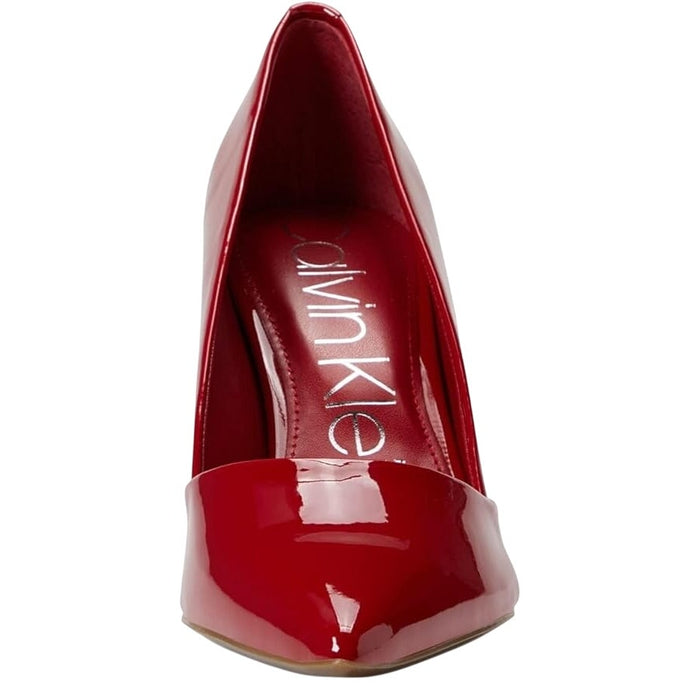 Calvin Klein Women's Red Patent Leather Stiletto Pumps Size 9