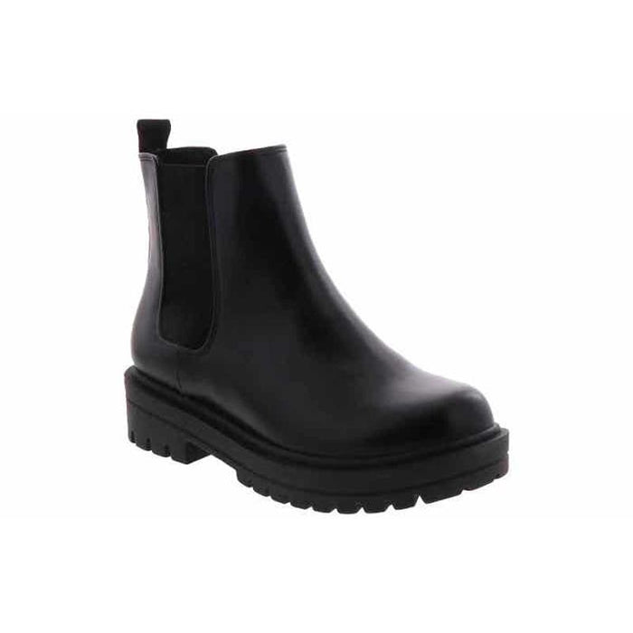 "Soda Pilot Women’s Wide-Width Fashion Boot - Black, Size 7, Slip-On Design"