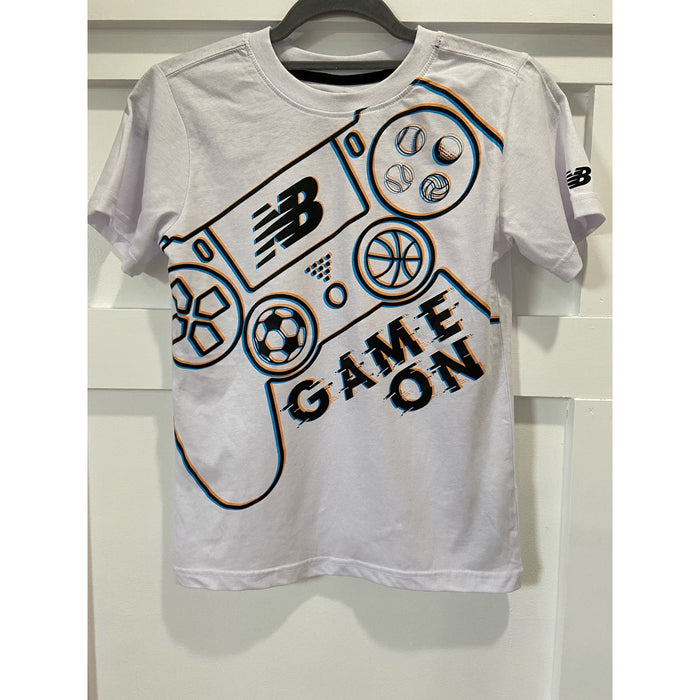 New Balance Easy Styling Gaming T-Shirt - Size 12 (White). K67 *