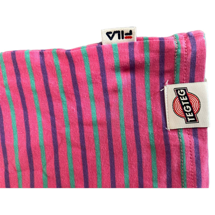 Stylish FILA Girls Pink Striped T-Shirt * Size 10/12 (NWOT)  K212