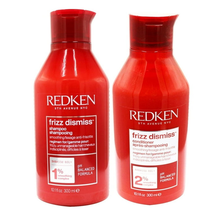 Redken Frizz Dismiss Shampoo & Conditioner Duo 10.1 oz Each Anti-Frizz Hair Care