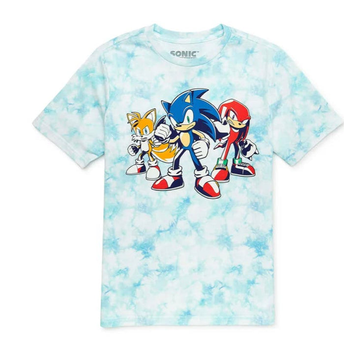 Sonic the Hedgehog Boys Tie Dye T-Shirt, Size XL K41 *