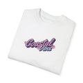Garment-dyed unisex white short-sleeve Coastal Vibes graphic tee