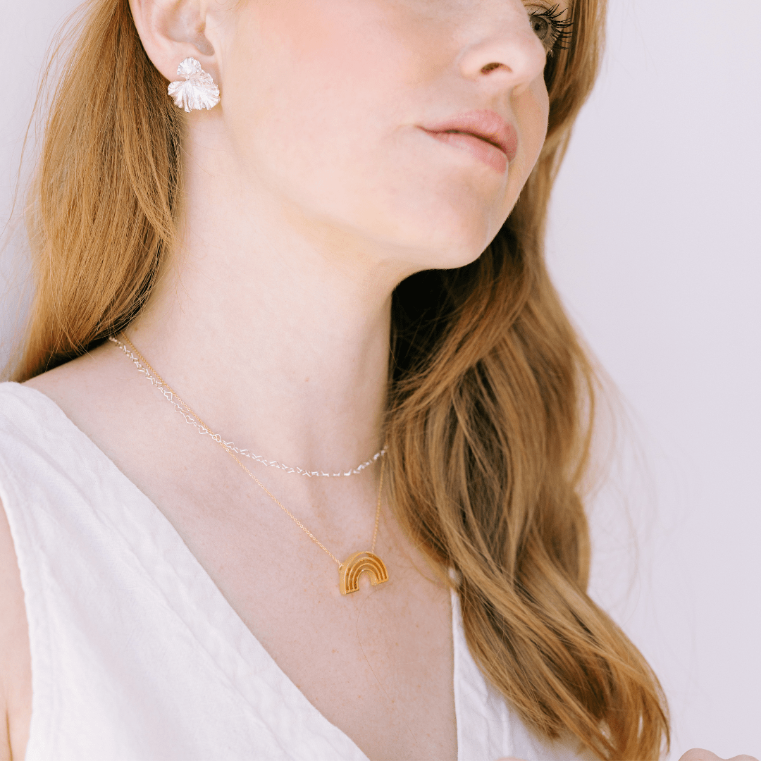 Beautiful Rainbow Acceptance Necklace - Pauline by Laura Elizabeth Pride Jewelry - Triniskies