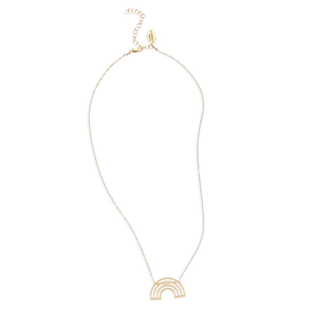 Beautiful Rainbow Acceptance Necklace - Pauline by Laura Elizabeth Pride Jewelry - Triniskies