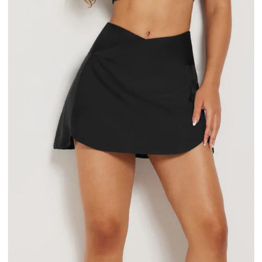 Beleaf Large / Black Baleaf Flyleaf V Crisscross High-Rise Skort Sz L * Wom1113