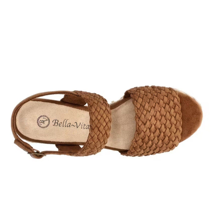 Bella Vita 5.5 / Cognac "Bella Vita Mariella Suede Sandal, Size 5.5, Cognac" .MSRP $85