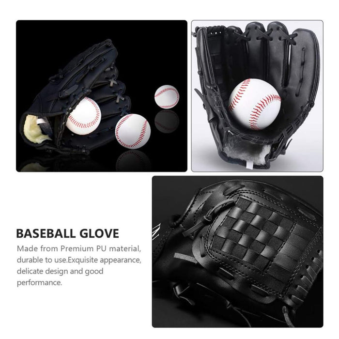 BESPORTBLE one size / black BESPORTBLE PU Leather Baseball Glove: Professional Quality, Exceptional Service