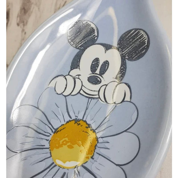 Best Brands one size / Blue Disney Mickey Mouse Ceramic Spoon Rest * Spring Flower Design Home H109