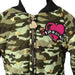 Betsey Johnson 5 / Camo "Betsey Johnson XO Girls Camo Camp Bomber Jacket - Size 5"  K18 *